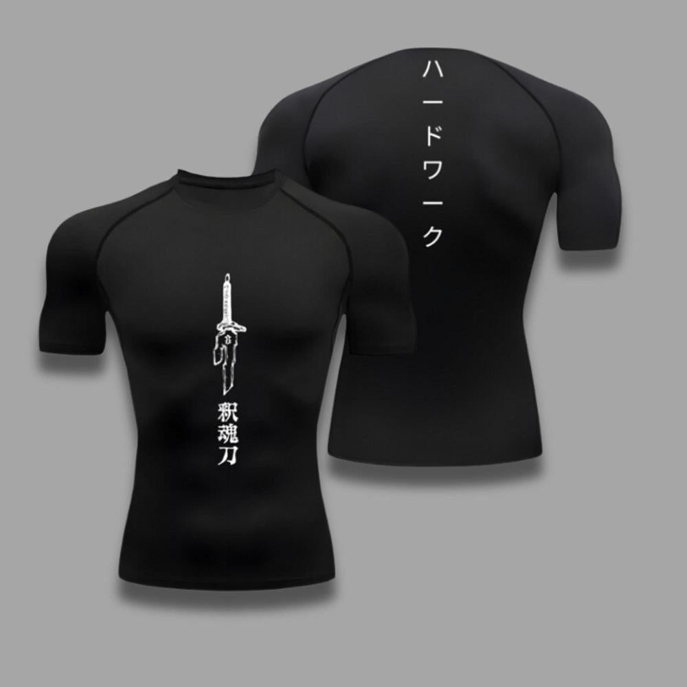 Trendy Printed Fitted Short Sleeve T-Shirt for Sports, Running, Fitness, Training, and Underwear Top