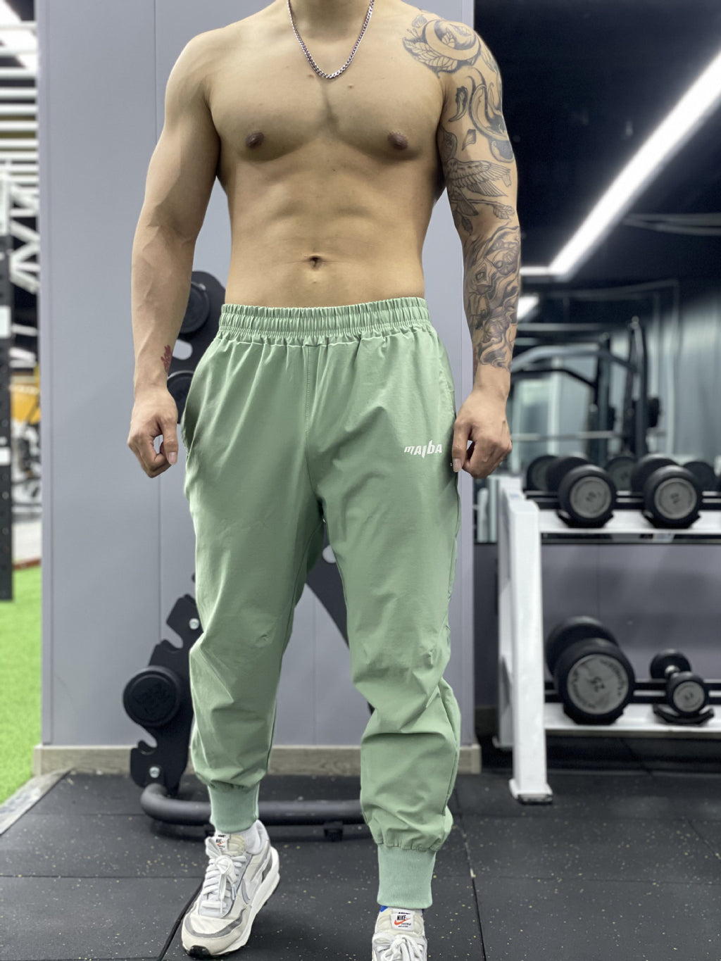 Casual Sporty Fitness Pants for Men Summer Lightweight Loose Quick-Dry Cuffed Running Training Sweatpants