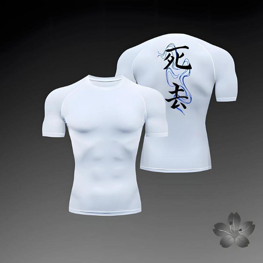 Trendy Printed Fitted Short Sleeve T-Shirt for Sports, Running, Fitness, Training, and Underwear Top