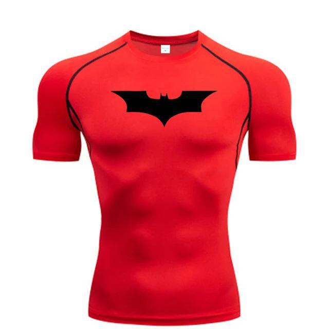 Fitness Compression Short Sleeve T-Shirt, Round Neck, Gym Running Basketball Football Training Top