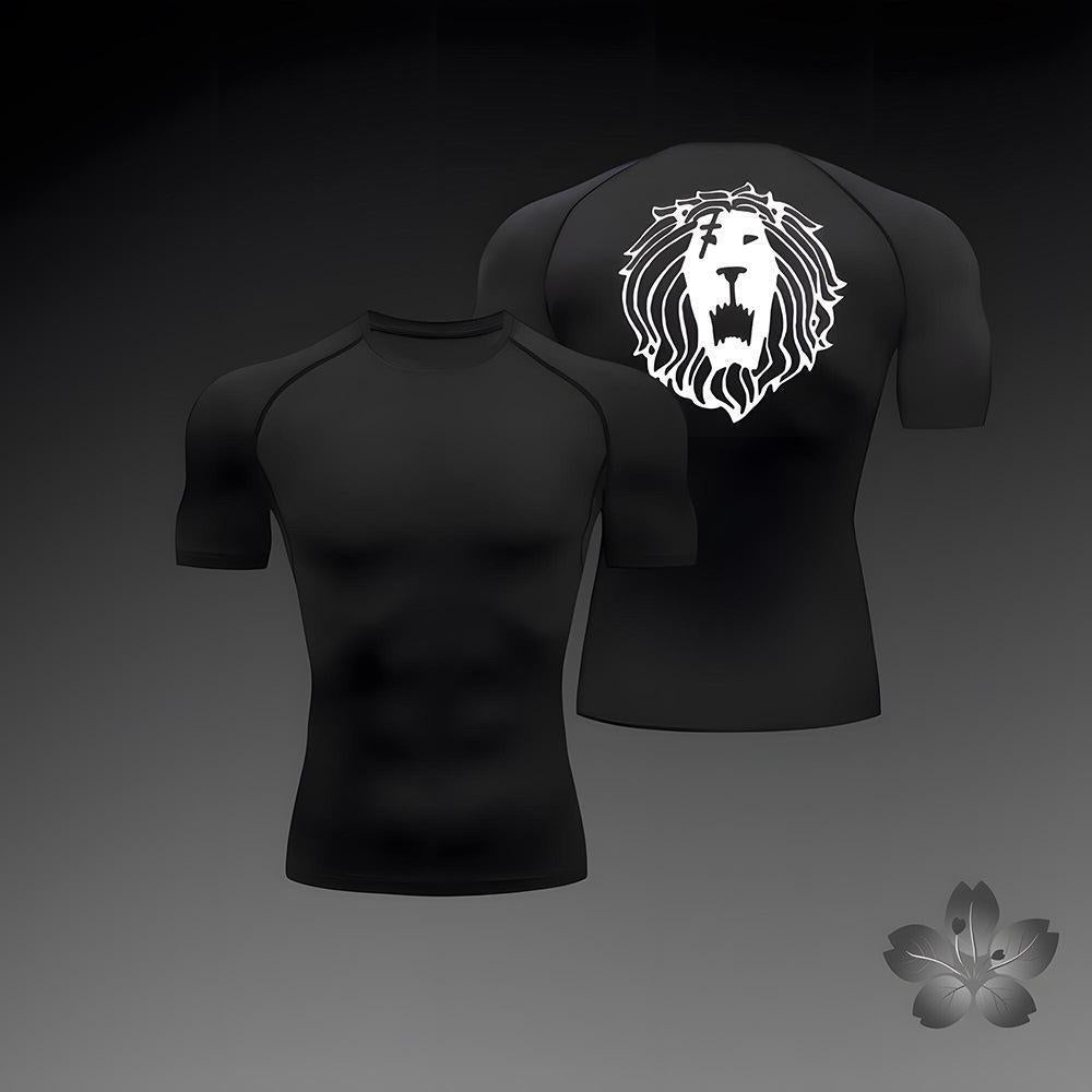 Trendy Printed Fitted Short Sleeve T-Shirt for Sports, Running, Fitness, Training, and Underwear Top
